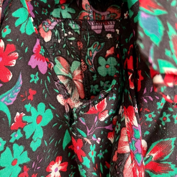 Vintage Yves Saint Laurent European Design Flower Dress - Picture 8 of 9